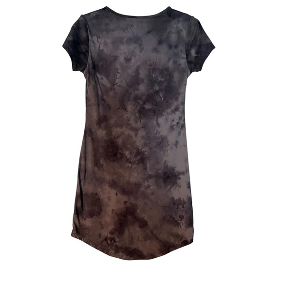 Curves and Combatboots Dark Gray tie-dye workout dress - Picture 6 of 6